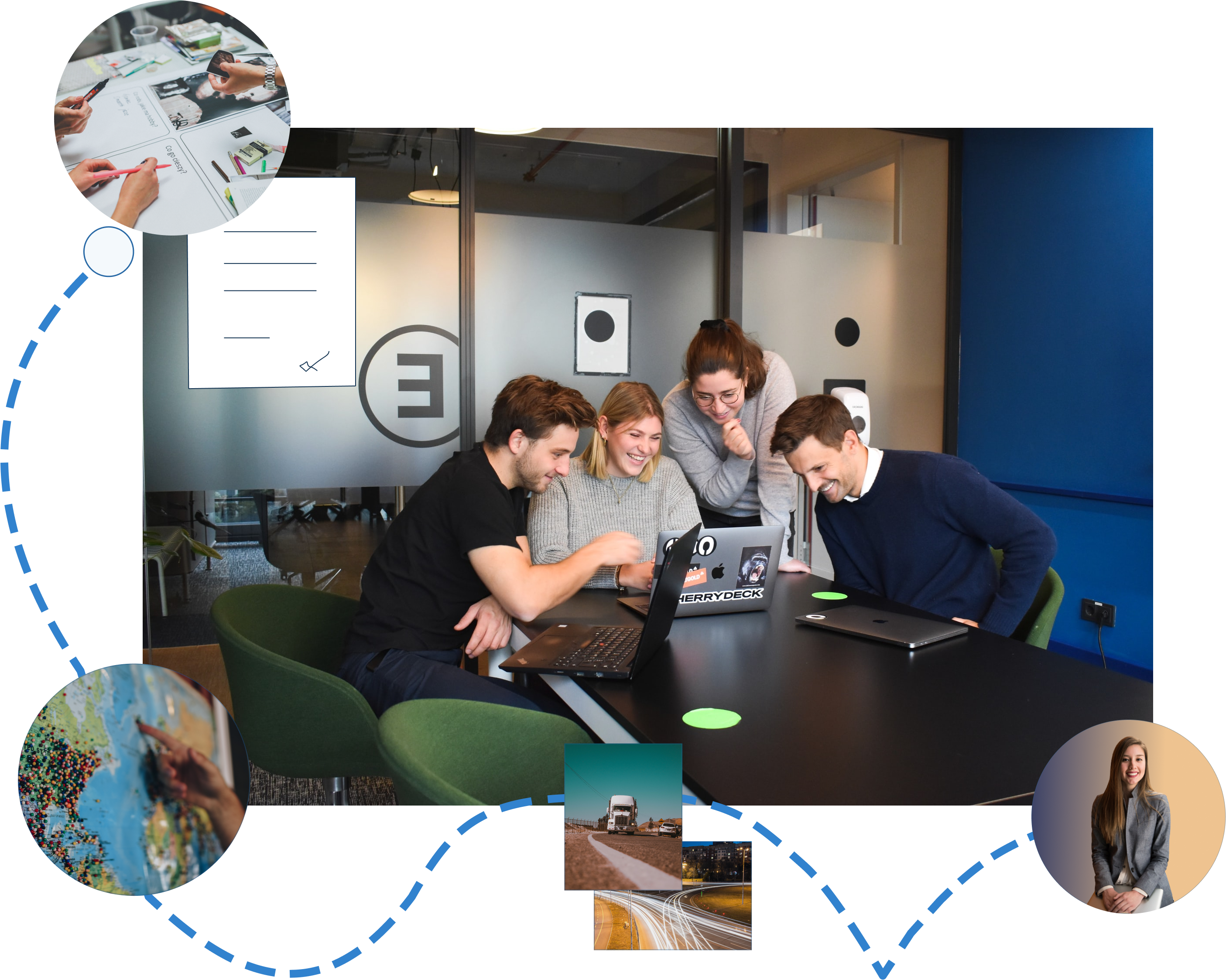 Image showcasing couple of people in consultation.